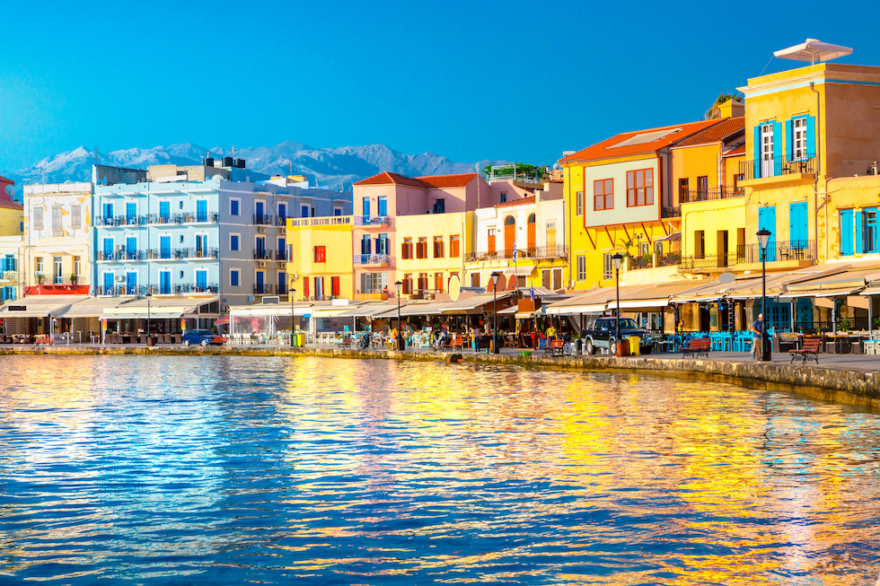 Gamlebyen i Chania på Kreta er en av de vakreste i Hellas