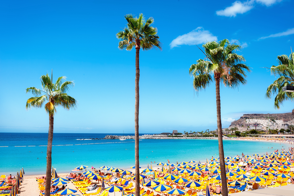 Den vakre Amadores-stranden på Gran Canaria