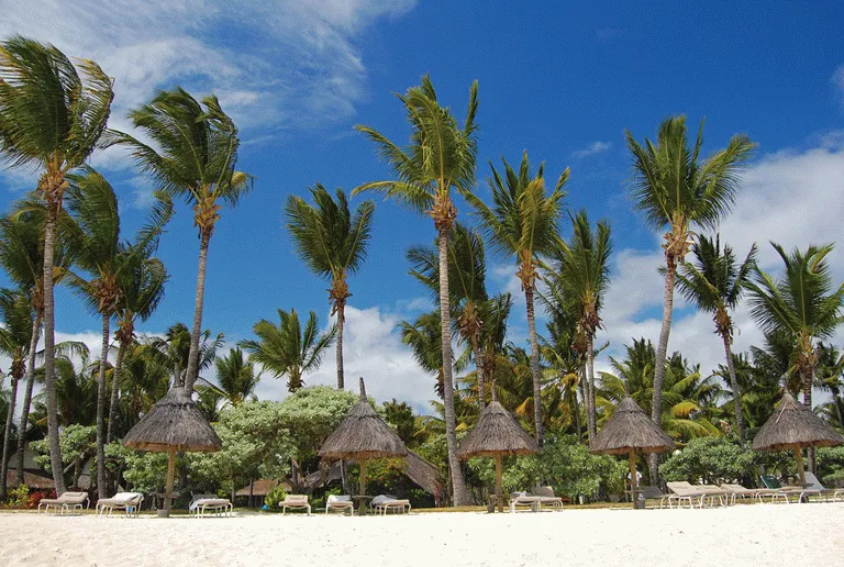 Strendene i Flic en Flac er blant de aller beste på Mauritius 