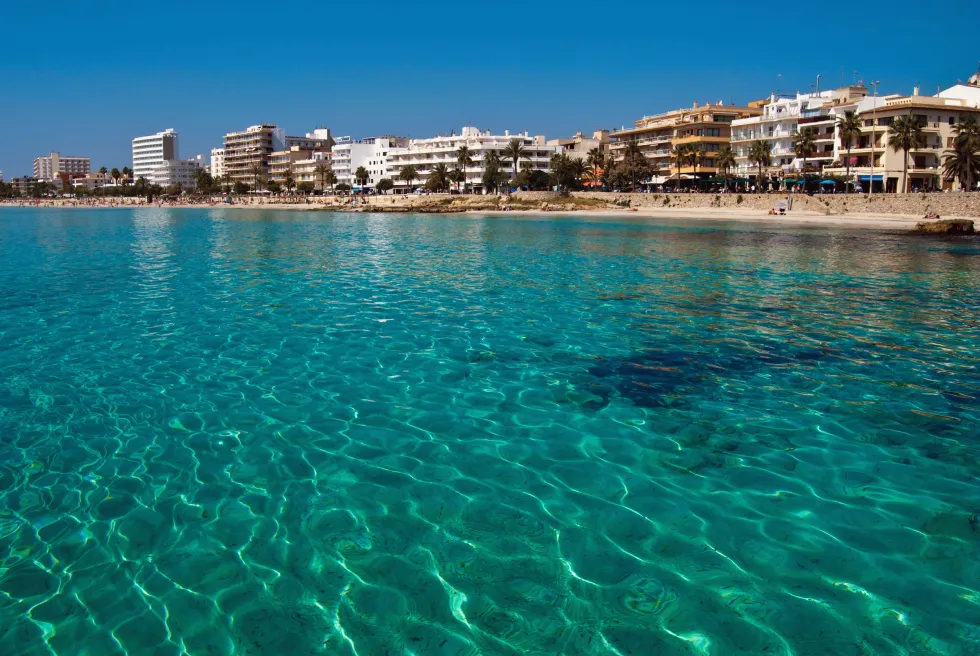 Turkist vann og herlig strand i Cala Millor 
